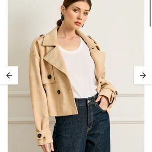 Line & Dot Beige Trench Coat